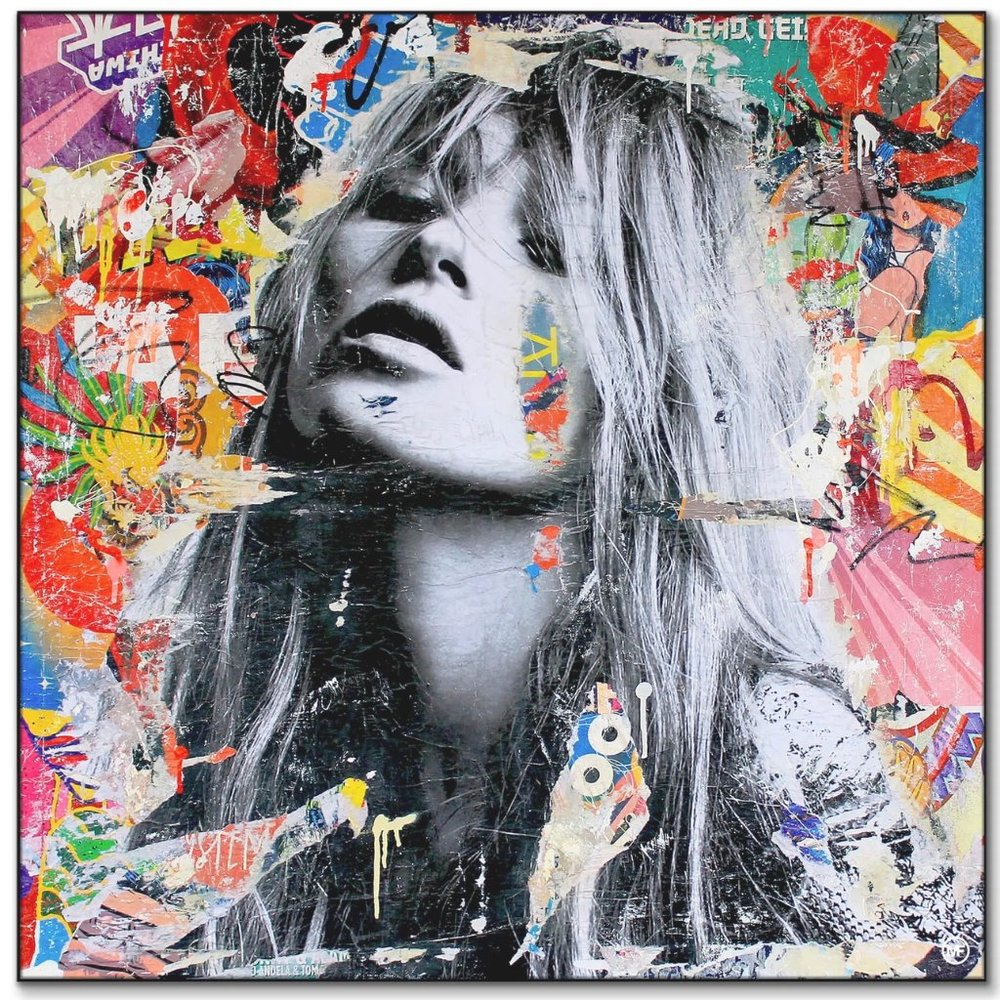 It’s a Sin to be Tired, Kate Moss wall art by Michiel Folkers